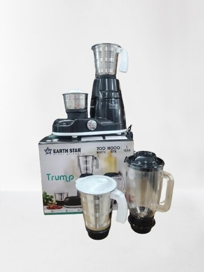 Earth Star Trump Mixer Grinder With 4 Jars - 700W